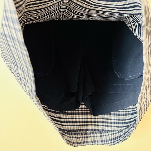 Nike Disney Golf Dri-Fit Blue & White Plaid Skort Floral skirt Athletic - Picture 8 of 10